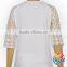 2017 Spring New Designs Women Tshirts White Lace Sleeve Raglan Blouse Women Tops