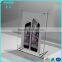 KM-CP62 OEM Custom made 10x8cm 6x4cm Table Screws Transparent Square Acrylic Plastic Paper Photo Frame