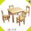 Wholesale Cute Style Baby Wooden Table And Chairs Household Top Quality Wooden Table And Chairs Set W08G092