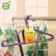A559 2017 high quality clothes hanger/metal pvc coated laundry hangerr/Metal PVC hanger with curved shape