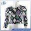 OEM custom lady milky fabric short sleeve printing shirts