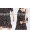 Z&M Lady's 2017 New Fashion dress Women's Silk dress Floral Dress dress