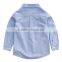 2016 Wholesale new design short sleeves children casual shirt kids check shirt