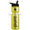 USA Made 28 oz Transparent Sports Bottle With Flip Straw Lid - BPA/BPS-free, FDA compliant and comes with your logo