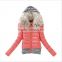 New Winter Thickening With a Hood Short Design Wadded Jacket Large Fur Collar Down Jacket Cotton-Padded Fur Collar