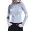 Woolen Turtleneck Long Sleeve Hollow Sweater For Women