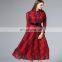 Fashion long sleeve grace lace dress for woman,good quality modern dress