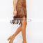 High Class Artificial tassels chamois skirt for fashion female