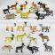 11 kinds mini plastic sheep model toy with plastic kangaroo model