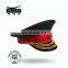 brown military private first class cap with black elastic band for military