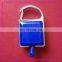Rotatable square shape badge reel with key chain frame