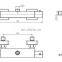 Brass Thermostatic Mixing Valve for Bathroom Shower Head Temperature Control Valve