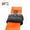 Black ski straps with text or logo printed
