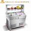 Stir fry ice cream machine/flat pan fry ice cream machine for dry ice cream making