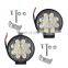 2X 4INCH 27W Round LED WORK LIGHT BAR Spot Flood OFFROAD DRIVING FOG LAMP 12V Y For Chevrolet