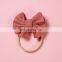 Baby Girl Bow Headband Nylon Headband For Infant