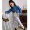 2020 autumn new girls denim jacket western style long-sleeved drawstring shirt cardigan