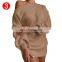 over 10colors stock Fashion Casual Women Lady Jumper Oversized Sweaters Knitted dress sexy off The shoulder knit