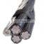 Overhead Duplex/Triplex/Quadruplex xlpe insulated ABC cable sizes
