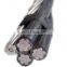 Overhead 061kV aerial bundled cable aluminum ABC cable