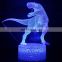 Desk Night Light 7 Colors Changing Touch Sensor 3D Dinosaur Lamps for Kids