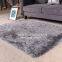 grey color 5D polyester shaggy carpet for sitting room and bedroom