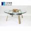 9h tempered curved coffee table glass for center table