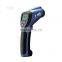 Compact gun type infrared thermometer with dual laser targeting
