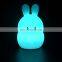 2020 new design  Animal Shaped Cute Rabbit  LED Night Light silicone night lamp For Kids