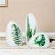 Tree Leaf Modern Simple Abstract 3D Style Ceramic Decoration For Home Office Wedding Gift
