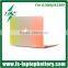 Eco-friendly Gradient color rainbow laptop case cover for Macbok air/pro 13" matte plastic hard protective case for Macbook
