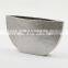 Home Modern Nordic Luxury Decoration Stripe Ceramic Silver Flat Vase