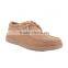 Direct factory sale old fashion style women sneakers lace up flat heel shoes