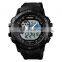Promotion multiple time zone wrist watches Skmei 1428 men big face watch army style chronograph movement