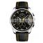 fashion SKMEI 9106 large dial men wristwatch chronograph quartz leather watch