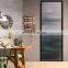 Extremely narrow tempered laminated frosted glass bathroom casement door
