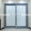 Soundproof aluminum profile tempered glass room sliding door with blinds designs