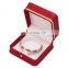 china manufacturer wine red color pu leather jewelry box for lovers marriage ring bracelet jewelry box