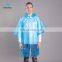 Morntrip Adult Practical Black 100% LDPE Bike Raincoat Logo Disposable Rain Poncho