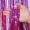 Bulk Iridescent Foil Curtains - Holographic Streamers, 3.3x6.6ft for Event Planner Backdrops