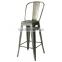 hot selling steel iron frame modern design vintage dining metal chair