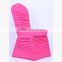 plum wrinkle stretch banquet chair cover, elegant ruffled elastic spandex chair cover