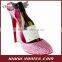 High Heel Shoe Wine Bottle Holder Rack With Glitter, Resin Wine Bottle Glass Holder