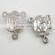 Religious Metal Rose Medal Rosary Parts Center Piece
