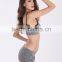 Hottest Ladies Seamless Melange Bra Top With Lace And Boyshort