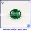 Synthetic Heat Resistant oval green Nano Spinel stones for wax setting