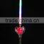 2015 Newest LED Electroplating Flashing Star Stick with Music