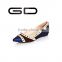 GD fashion fulgurant rivets decoration quality breathable microfiber lining flat shoes for ladies