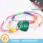 Promotional Jewelry Adjustable Macrame Love Charm Bracelets