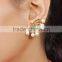 Indian Earcuff Stylish Earrings in Red & Green Colour